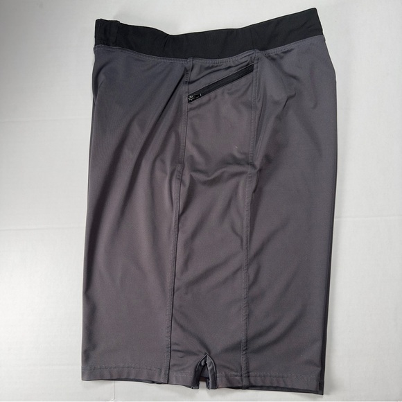 HYLETE Shorts Men XL 11" Athletic Zip Pocket Gray Drawstring Gym Train Workout - Picture 5 of 9